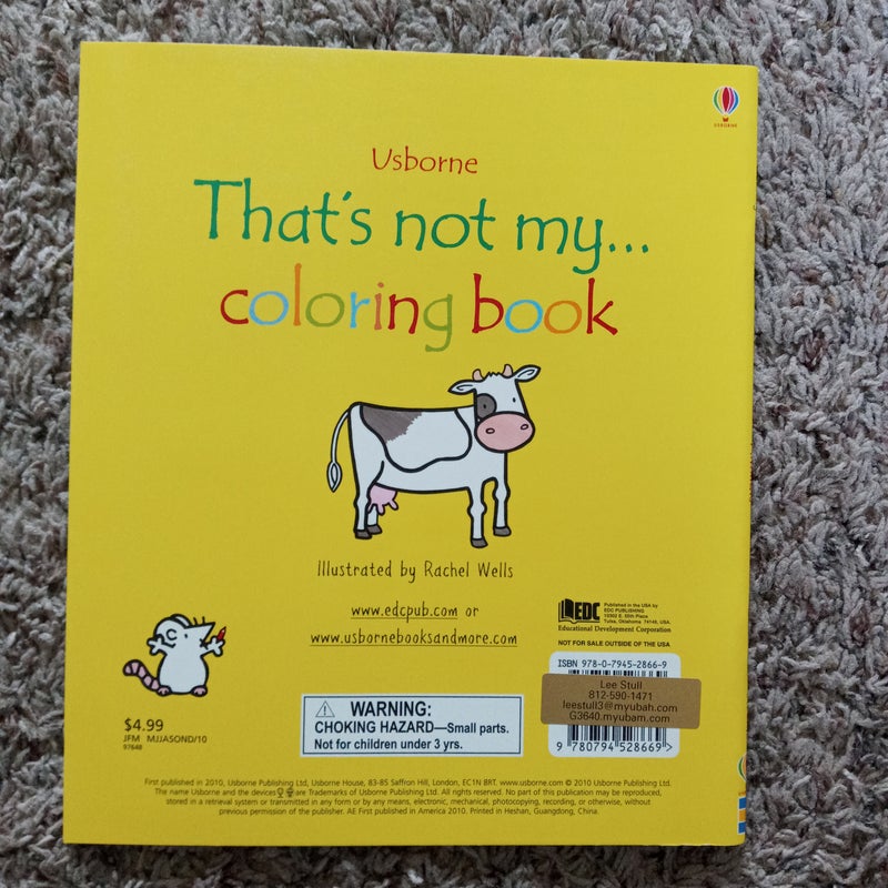 That's Not My Coloring Book