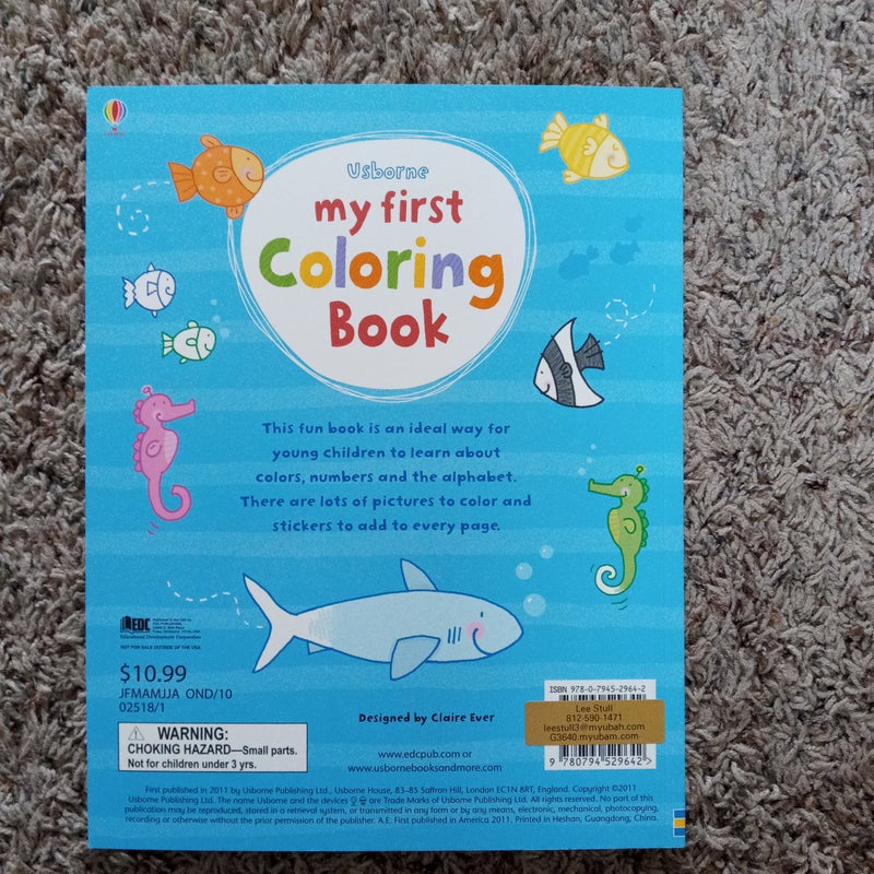 My First Coloring Book