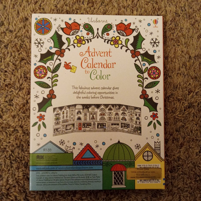 Advent Calendar to Color