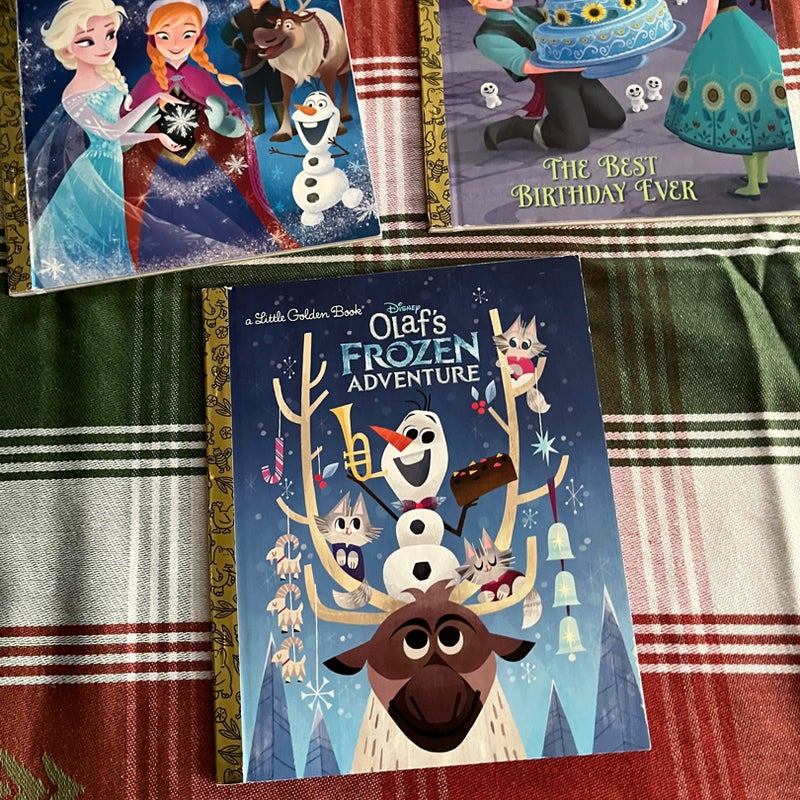 Bundle of 5 Frozen Golden Books.  