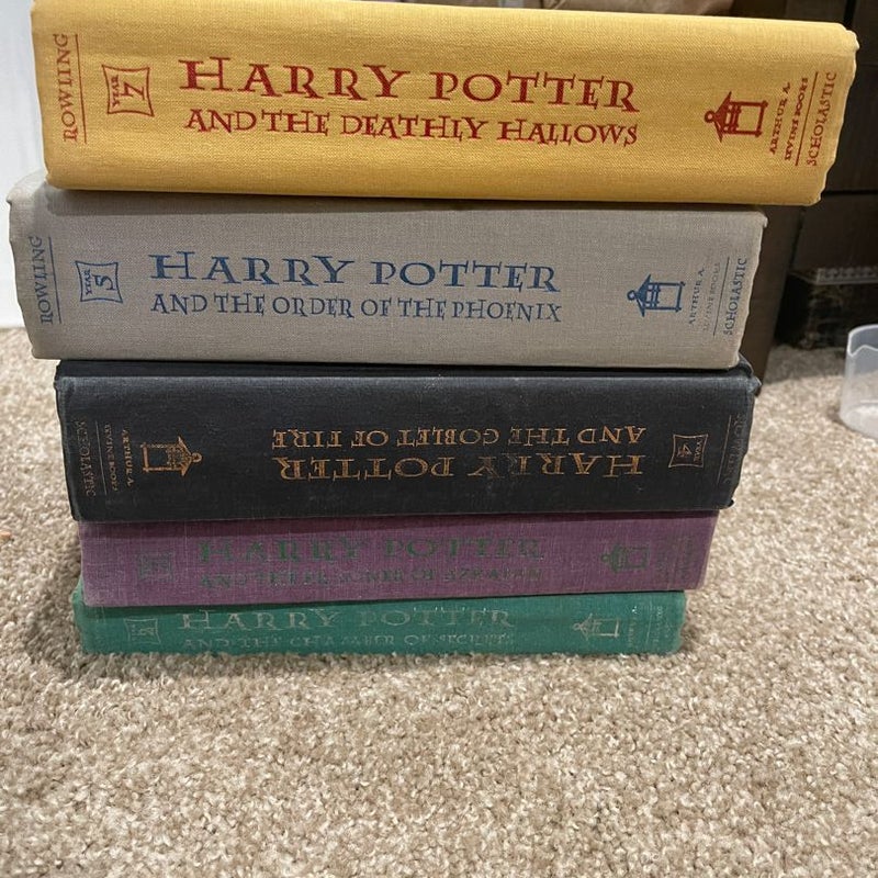 Harry Potter hard cover Book Set (incomplete)