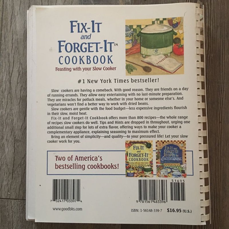 Fix-It and Forget-It Cookbook