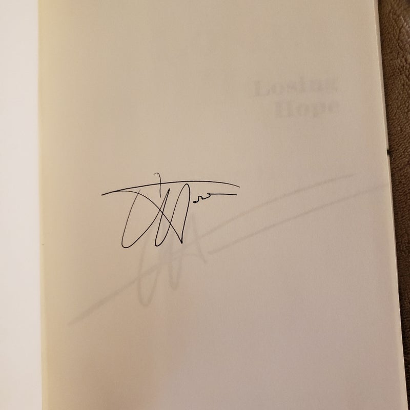 Hardcover Signed Losing Hope