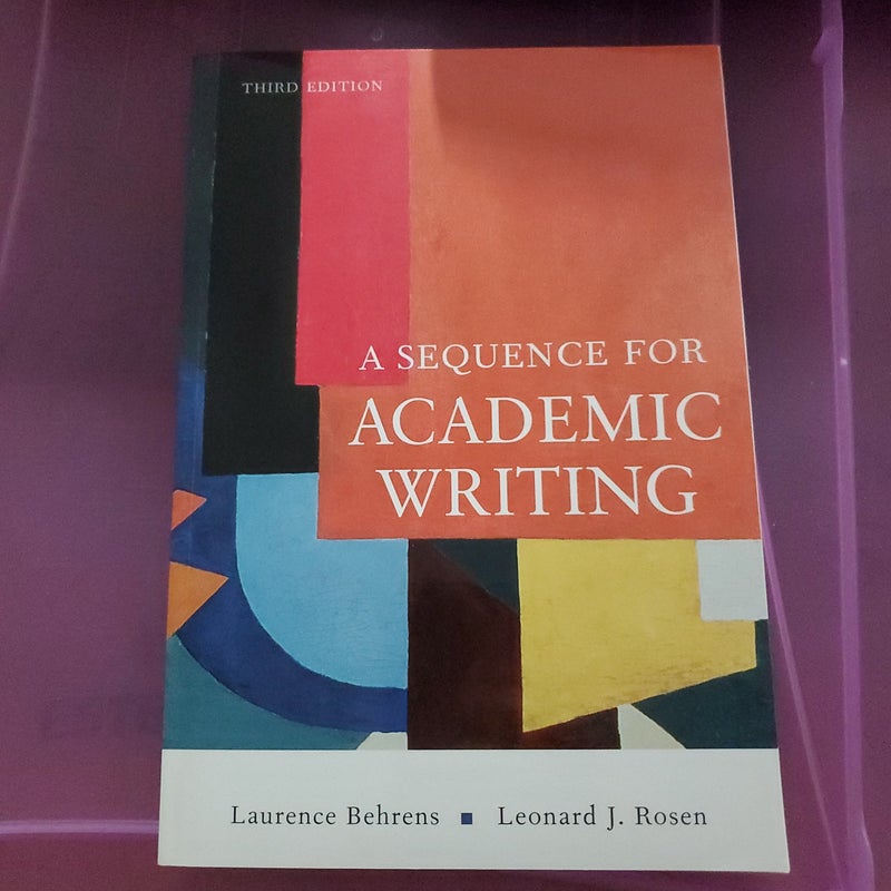 A Sequence for Academic Writing