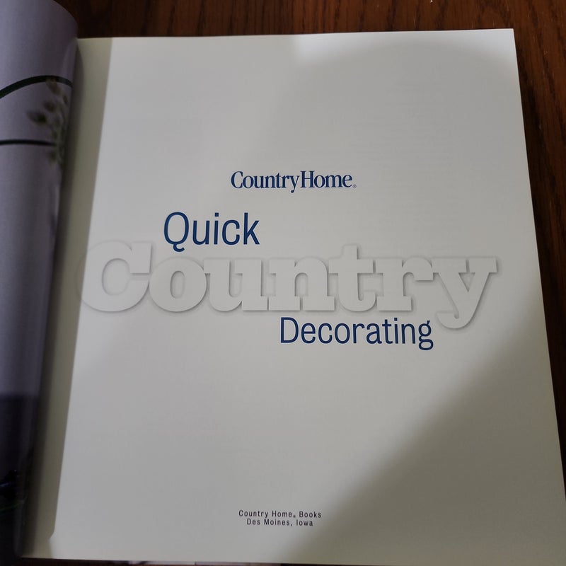 Quick Country Decorating