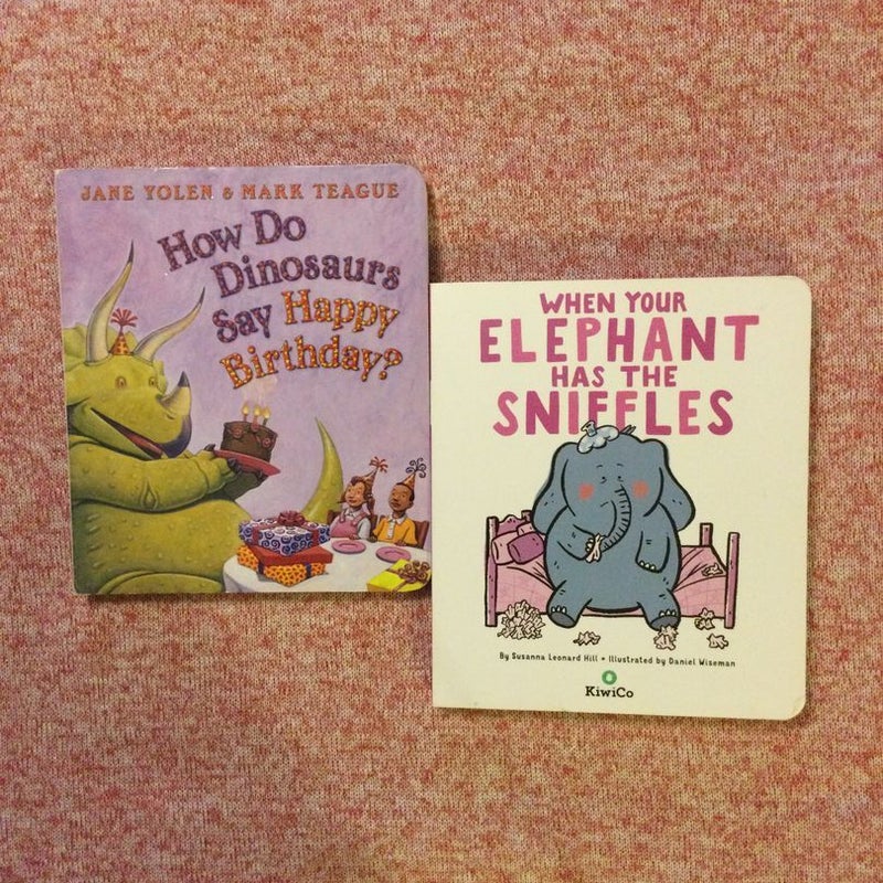 Board Book Bundle: Dinosaurs 🦕 Elephants 🐘