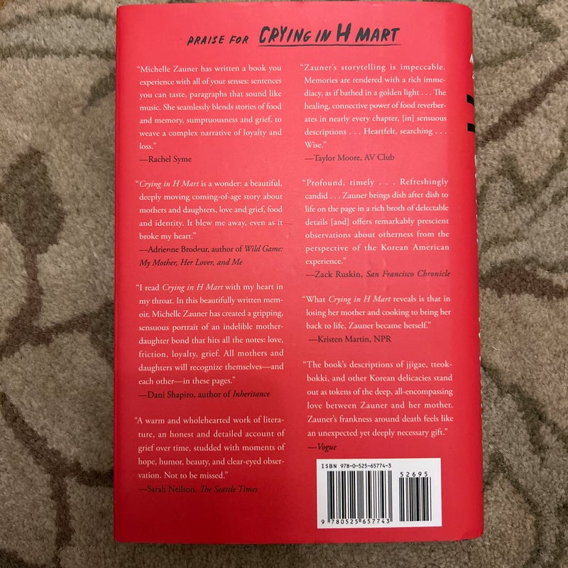 Crying in H Mart by Michelle Zauner, Hardcover | Pangobooks