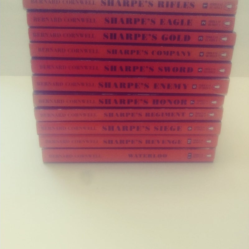 Bernard Cornwell's Sharpe's Series 1-10 & Waterloo #11 Paperback Set Penguin