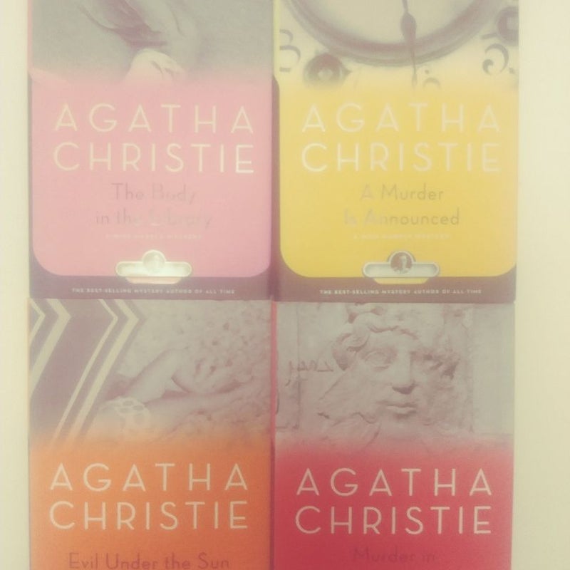 Agatha Christie Mystery Collection Hardcover Lot (4)  