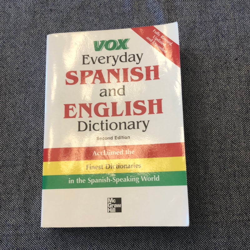 Vox Everyday Spanish and English Dictionary