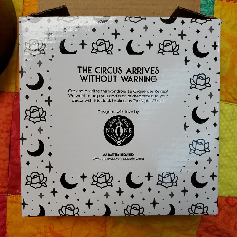 The Night Circus Clock OwlCrate by OwlCrate , Paperback Pangobooks