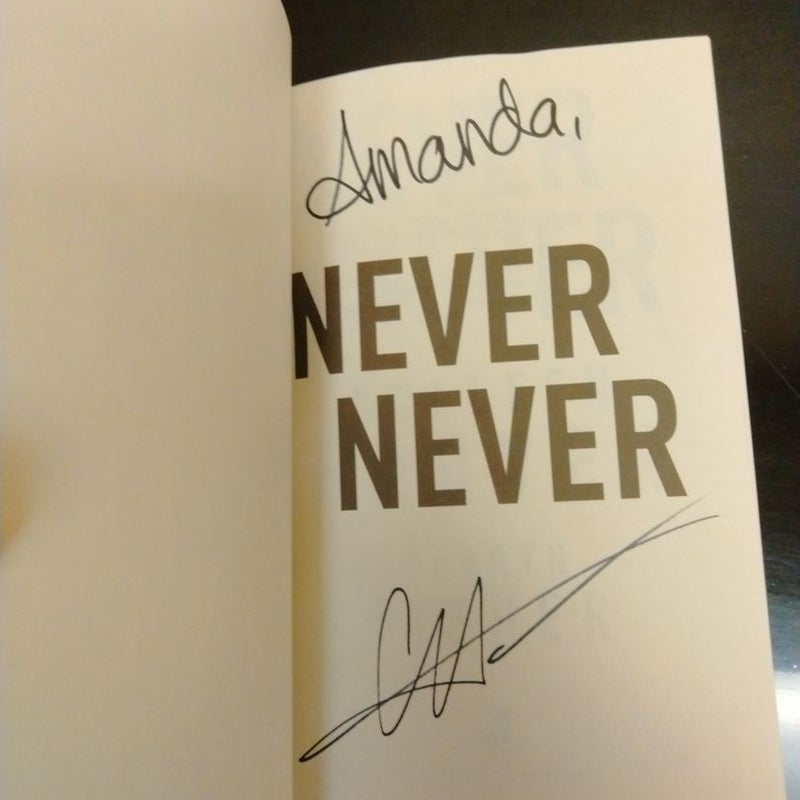 Never Never *Signed by Colleen Hoover*