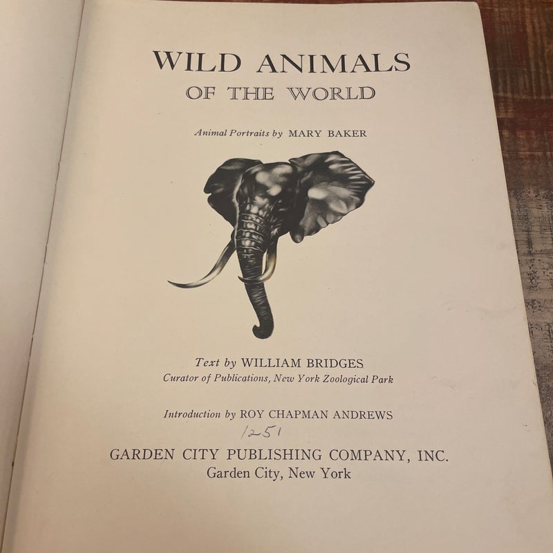 Wild Animals of the World (VINTAGE/ANTIQUE, 1948)