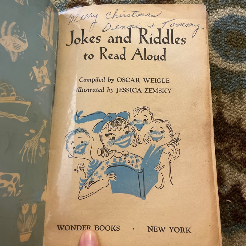 Jokes and Riddles to Read Aloud (VINTAGE, 1962)