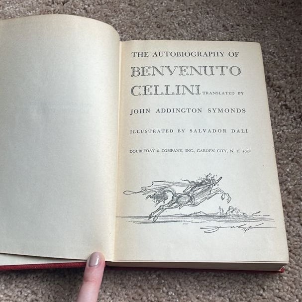 The autobiography of Benvenuto Cellini illustrated by Salvador Dali 1946