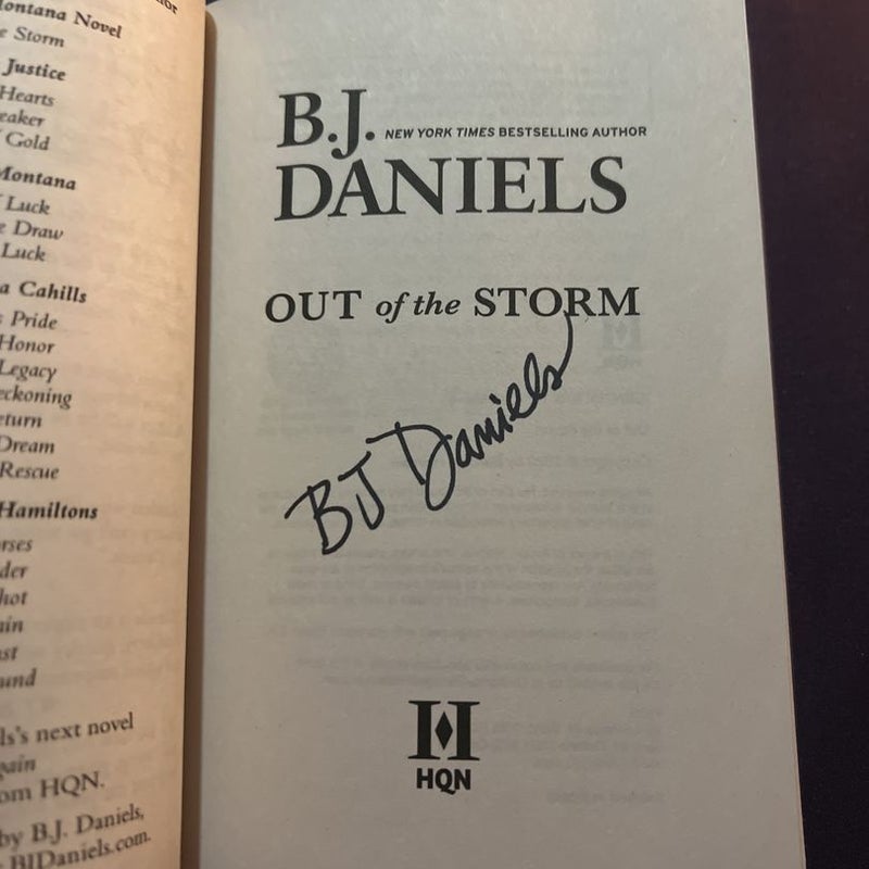 Out of the storm - signed 