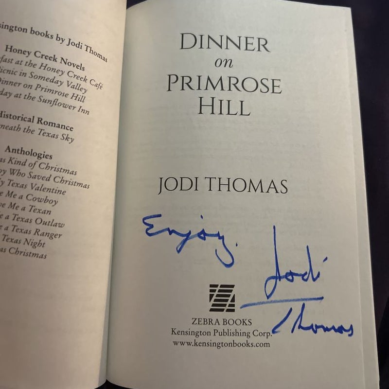 Dinner on Primrose Hill - Signed