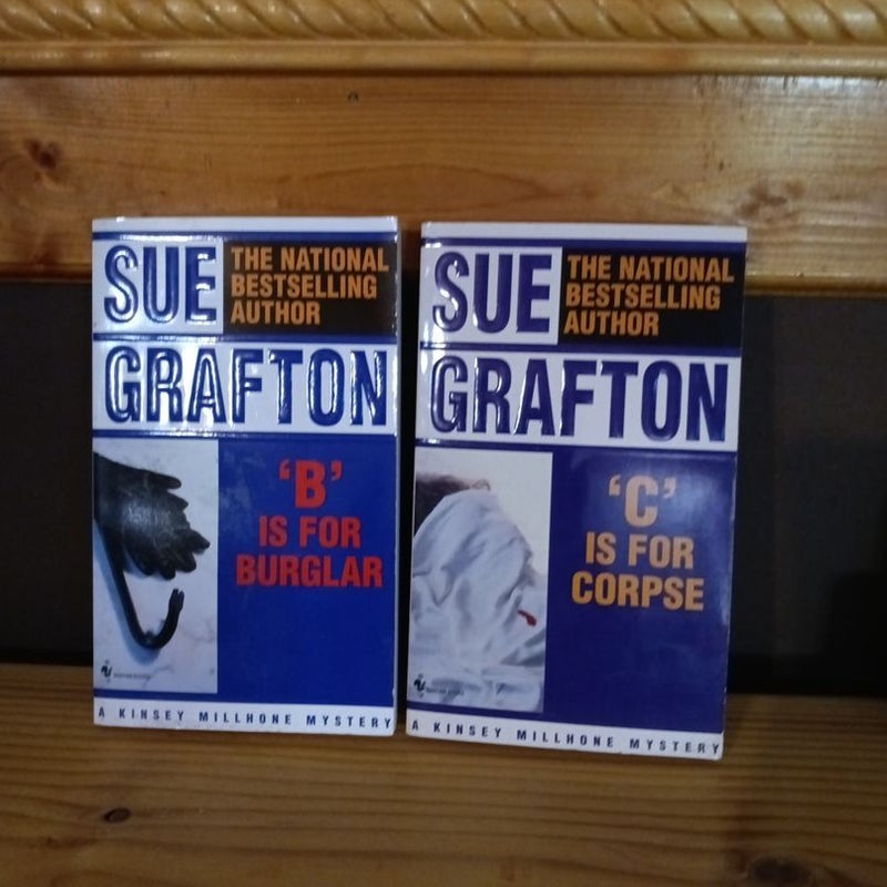 Two Sue Grafton books