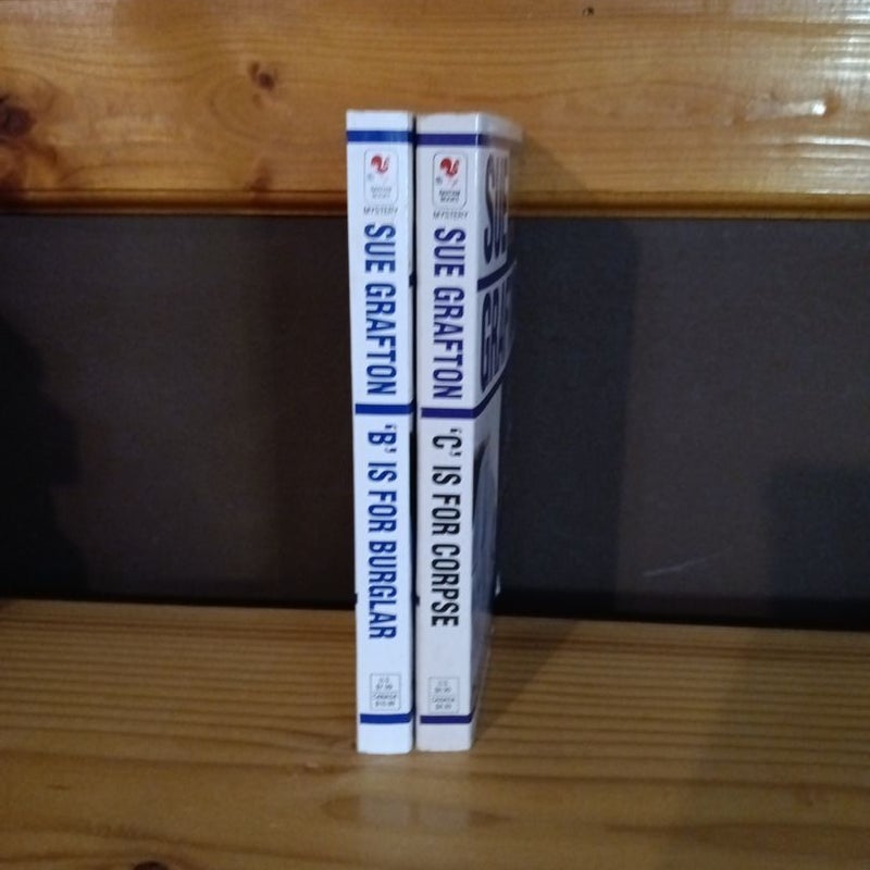 Two Sue Grafton books