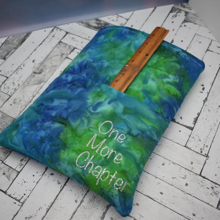 Book Sleeve- Blue/Green Abstract- add on item-
