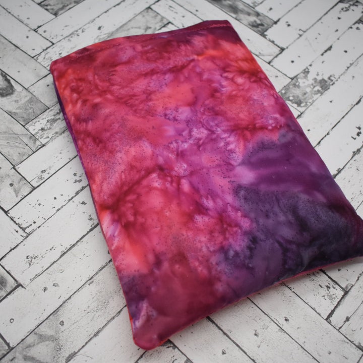 Book Sleeve- Pink/Purple Abstract- add on item