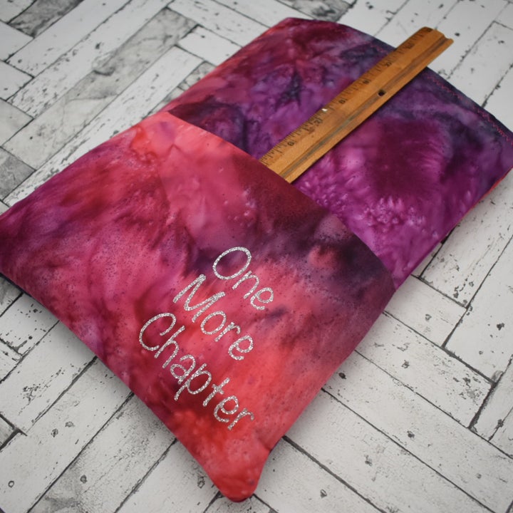 Book Sleeve- Pink/Purple Abstract- add on item