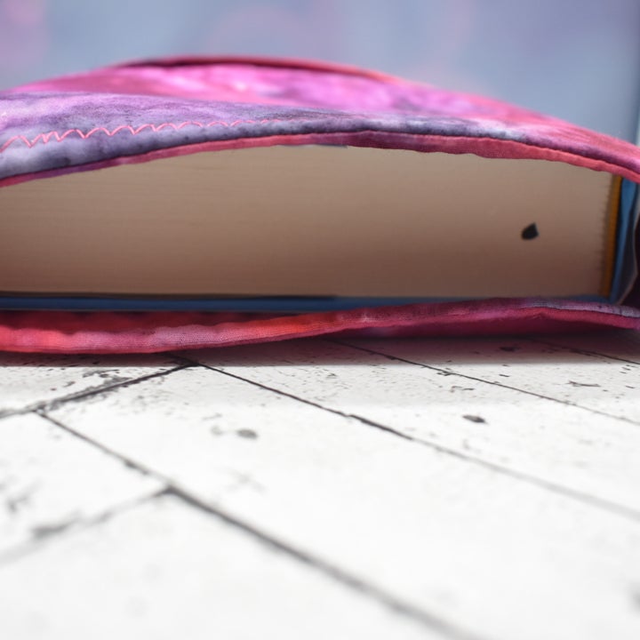 Book Sleeve- Pink/Purple Abstract- add on item