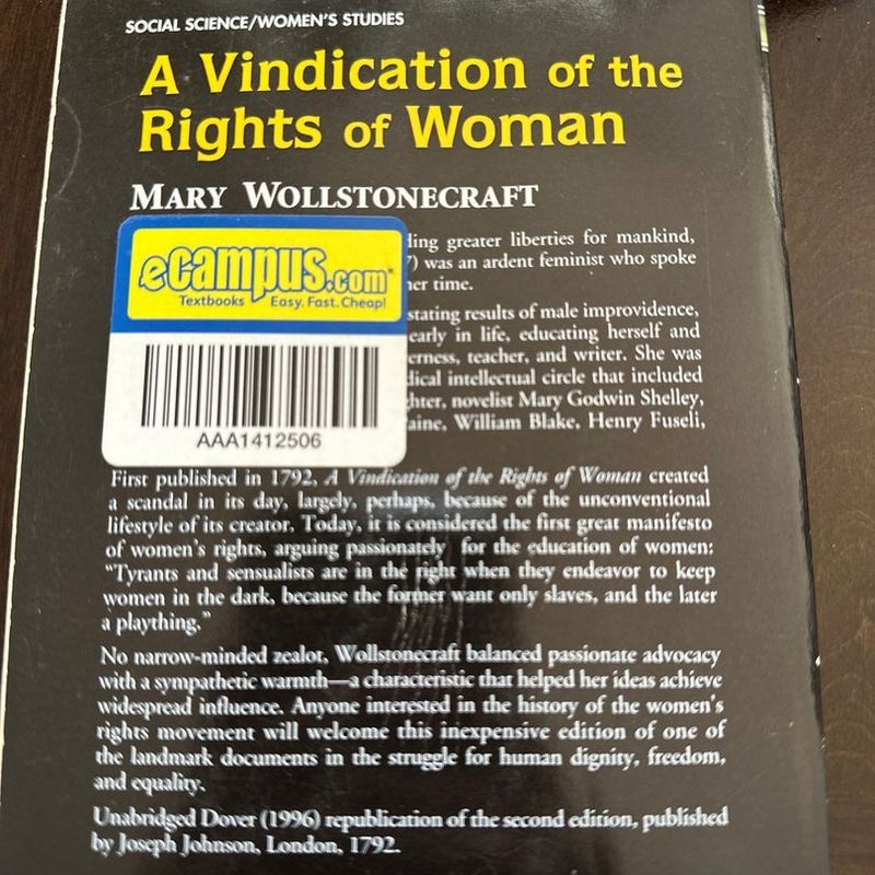 A Vindication of the Rights of Woman