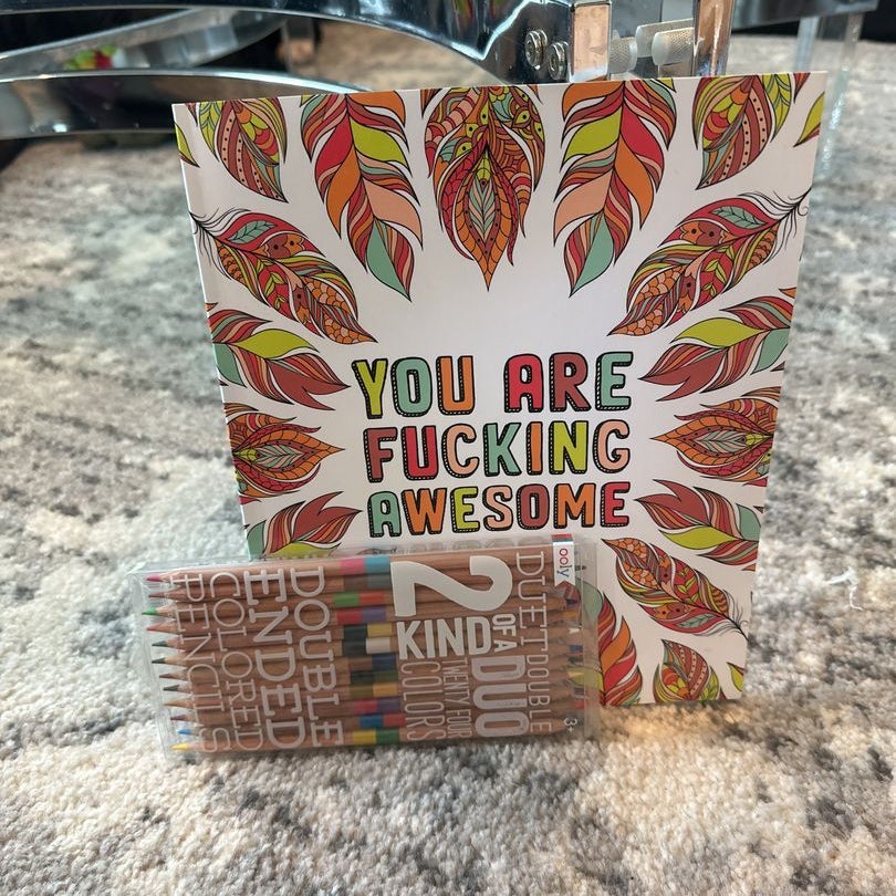 You Are Fucking Awesome A Motivating Swear Word Coloring Book for Adults:  Inspirational and motivational swearing coloring book for adults.  (Paperback)