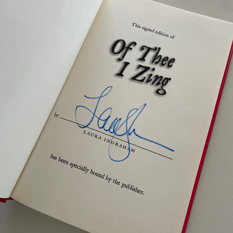 SIGNED — Of Thee I Zing