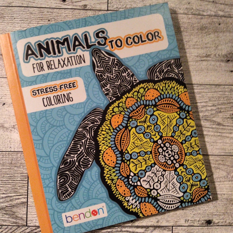 Animals to Color for Relaxation