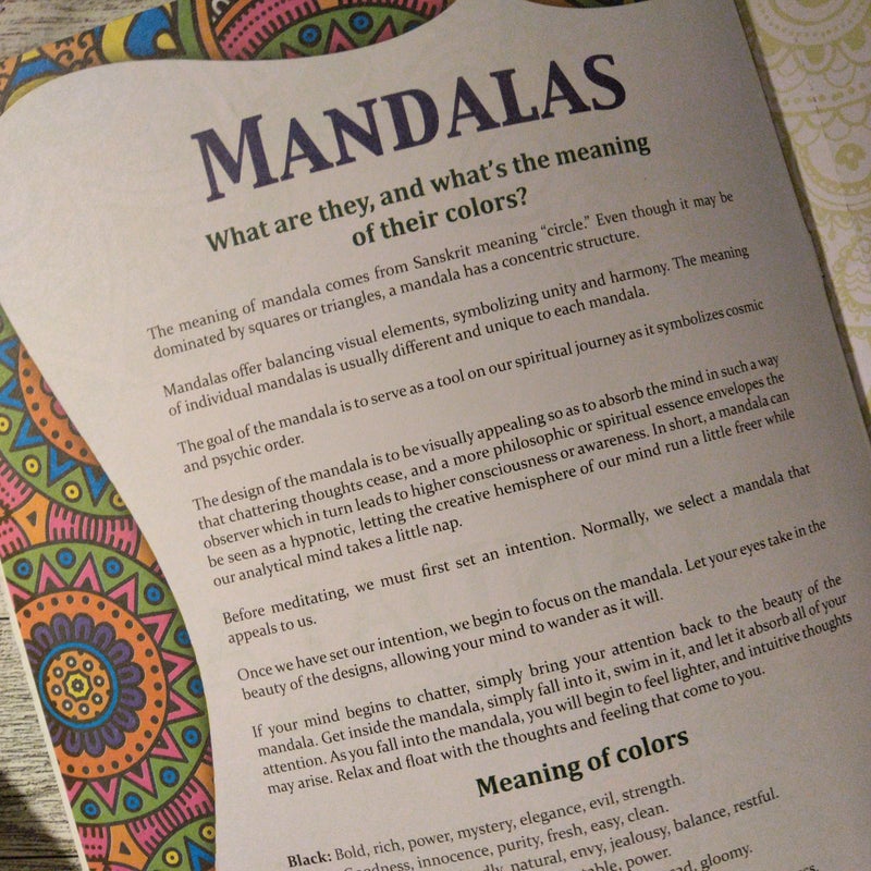 Creating Mandalas Coloring Book
