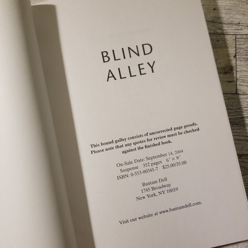 Blind Alley *ARC*