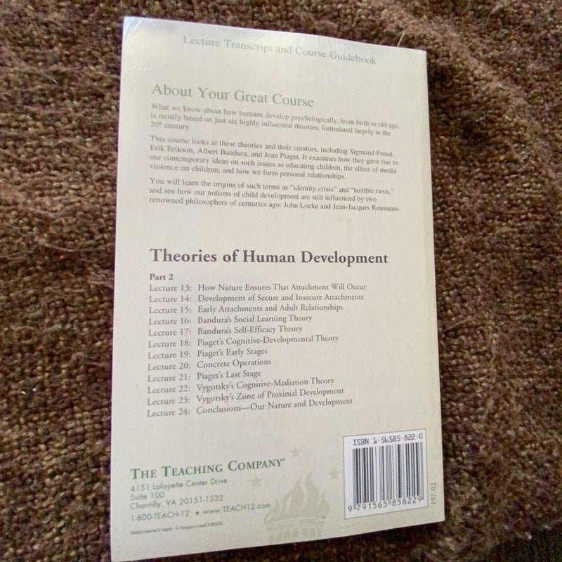 the Great courses theories of human Development