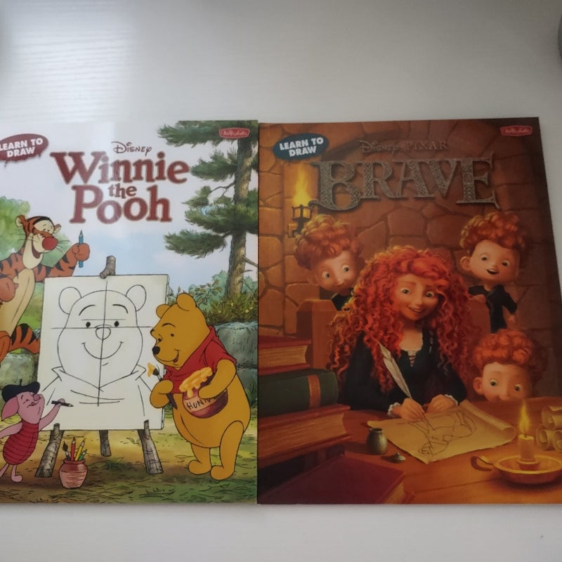 Disney Winnie the Pooh & Brave learn to draw 