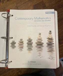 Contemporary Mathematics for Business and Consumers, 9th