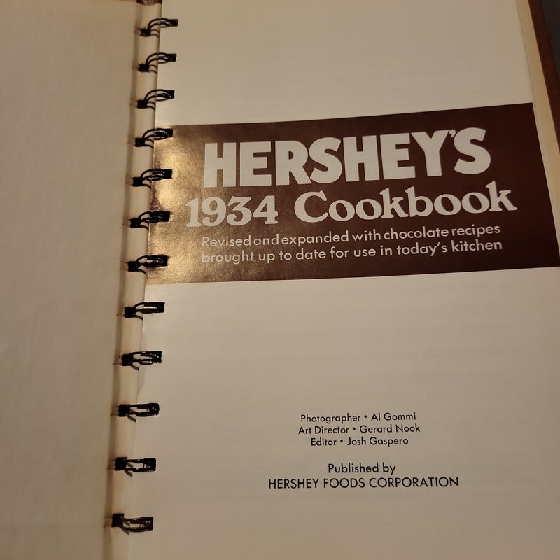 Hershey's1934 cookbook