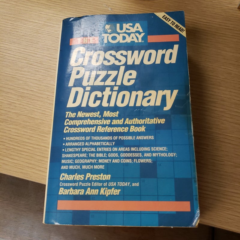 USA Today Crossword Puzzle Dictionary