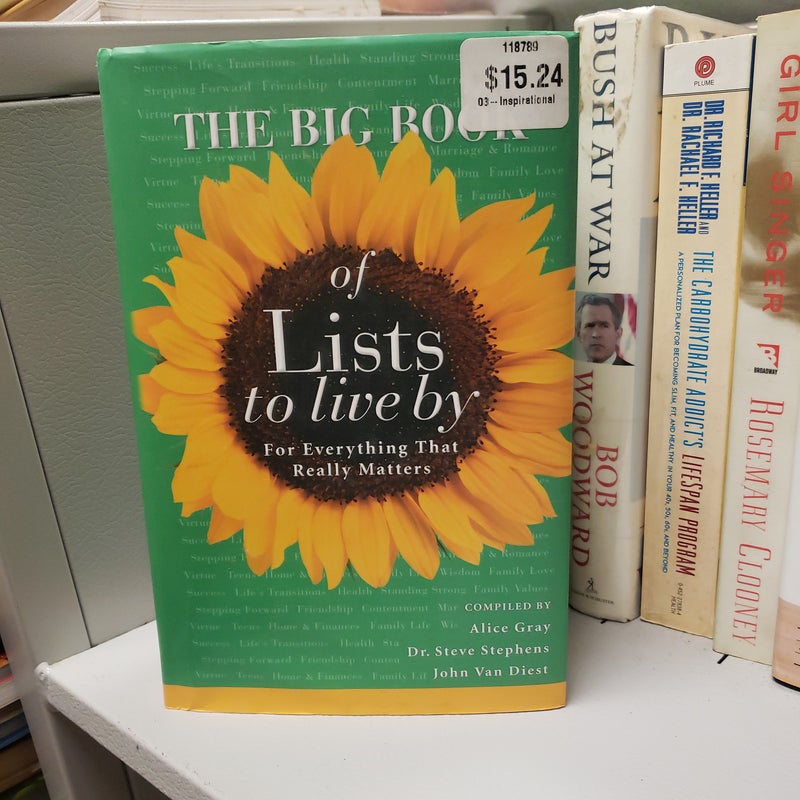 The Big Book of Lists to Live By