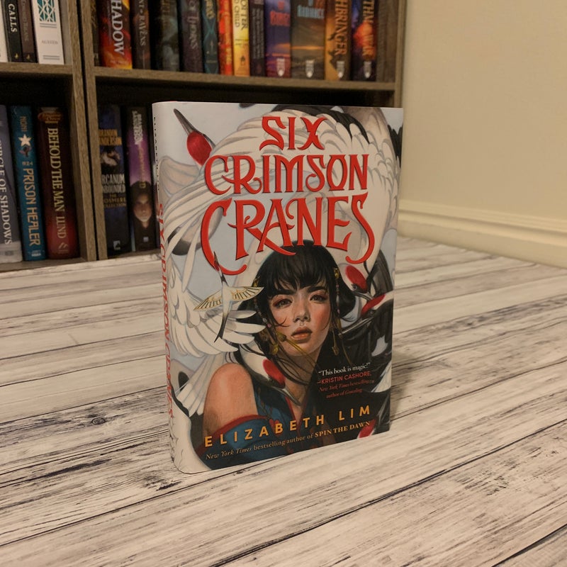 Six Crimson Cranes (Signed by Author)