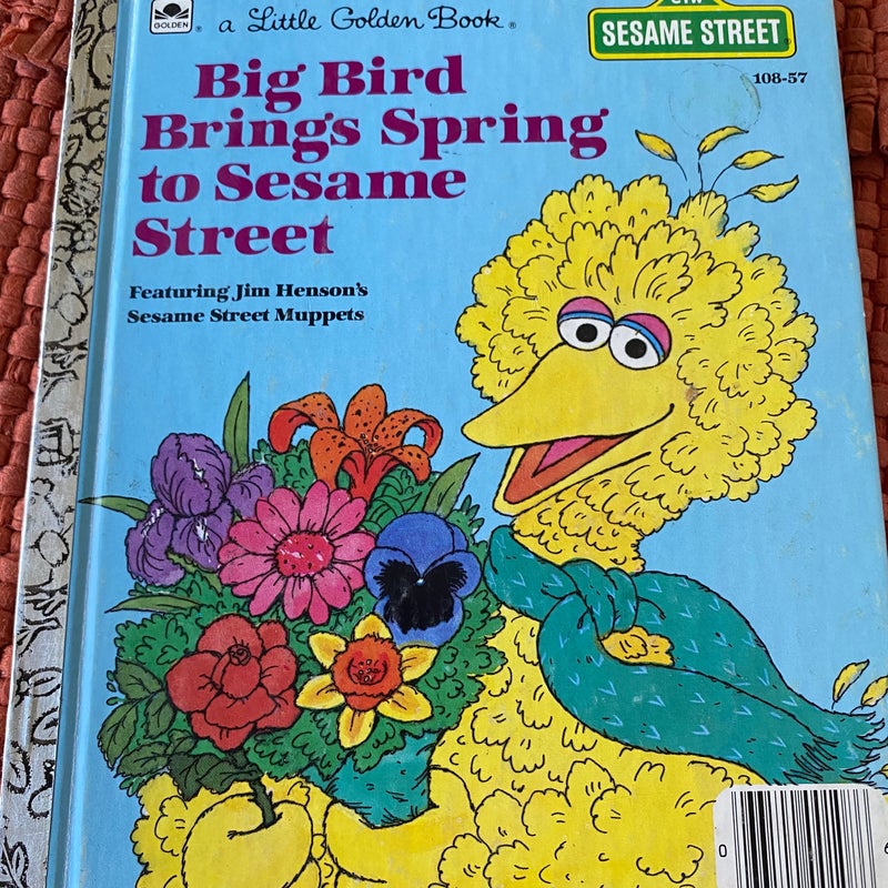 vintage Sesame Street little golden book duo (bundle of 2)