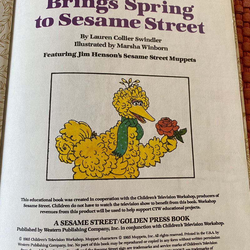 vintage Sesame Street little golden book duo (bundle of 2)