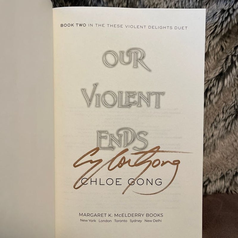 Our Violent Ends Barnes and Noble Exclusive Editok Edition 