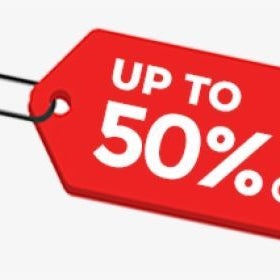 Up to 50% off for next 24 hours