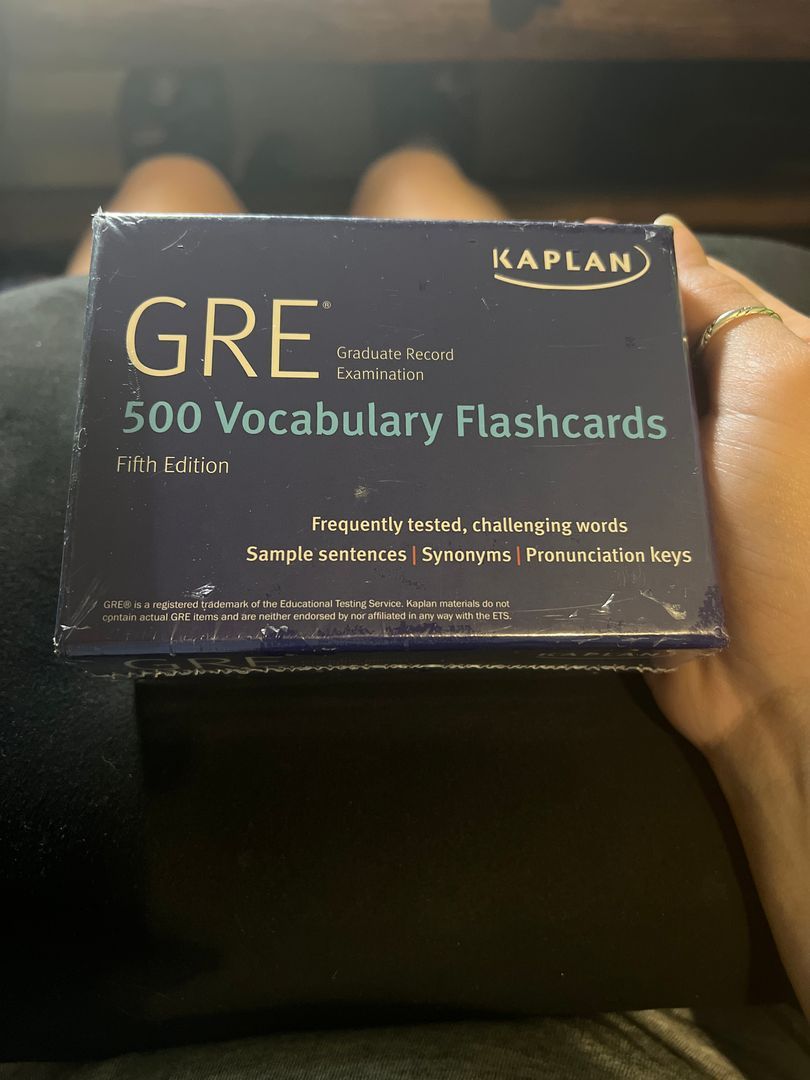 GRE Vocabulary Flashcards + Online Access to Review Your Cards, a Practice Test, and Video Tutorials