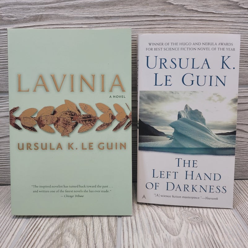 Lot of 2 PB Le Guin Lavinia The Left Hand Of Darkness