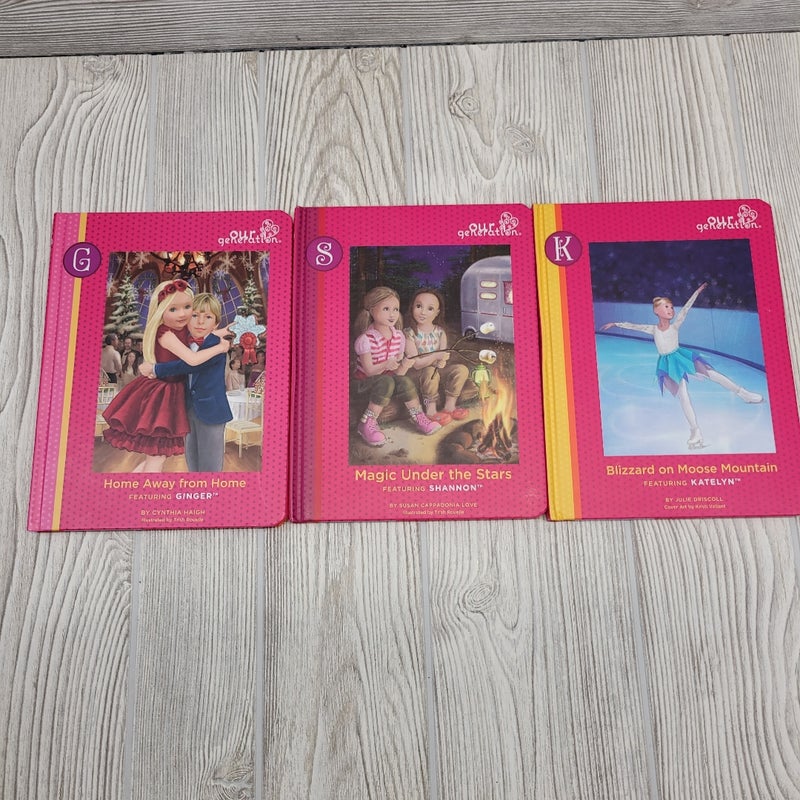Lot of 3 HC Our Generation Doll #2, 13, 16 Books