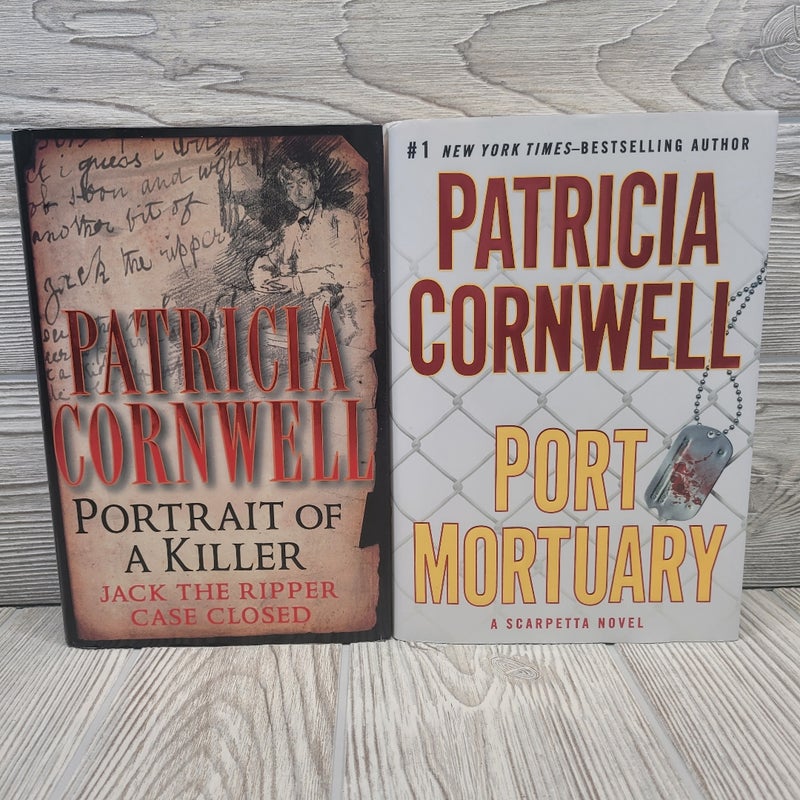 Lot of 2 HC Patricia Cornwell Port Mortuary