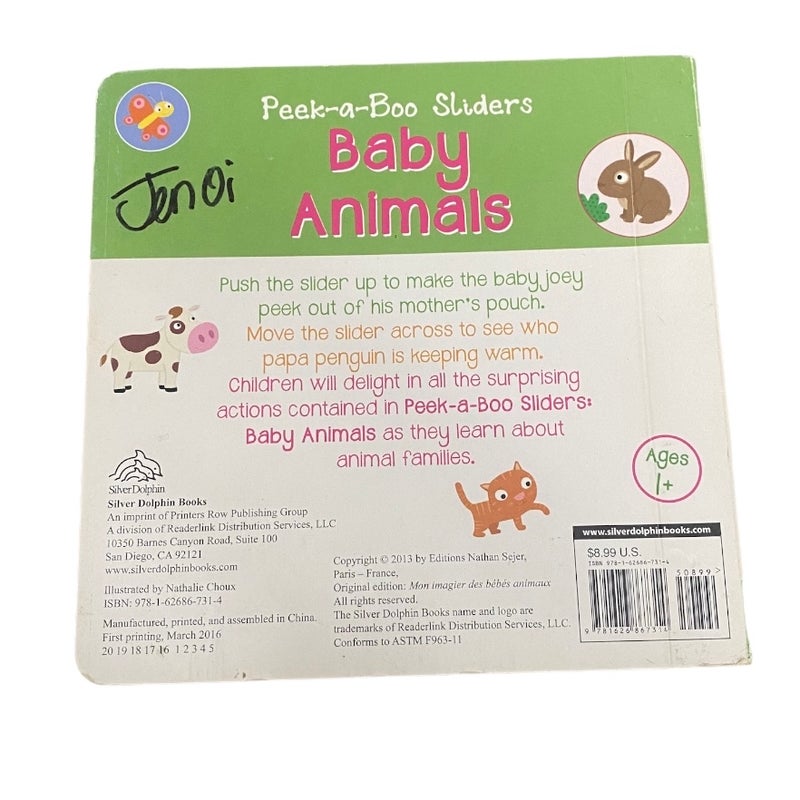 Peek-A-Boo Sliders: Baby Animals
