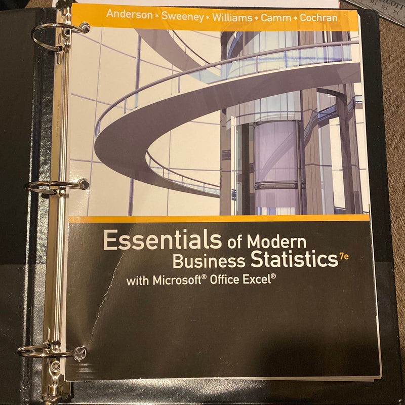 Llf Essentials Modern Business Statistics W/MS Excel